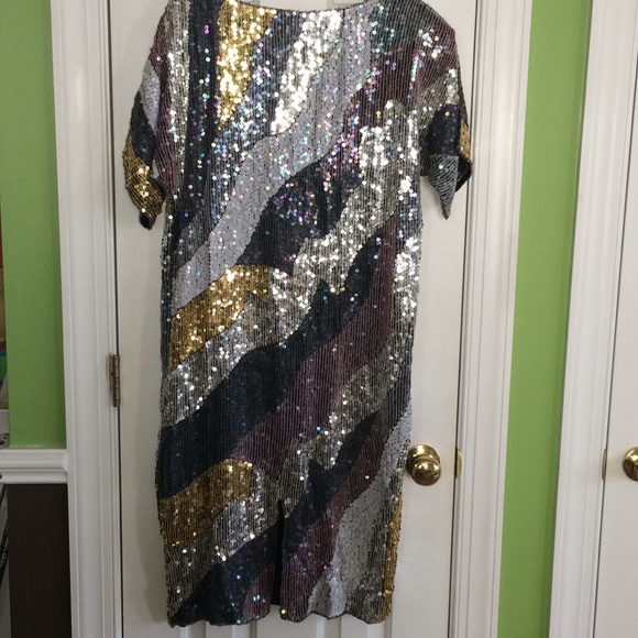 Jean for Joseph Le Bob sequin dress multi color - Picture 3 of 8